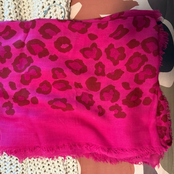 Marc Jacobs Accessories - Marc Jacobs Pink and Red Patterned Scarf